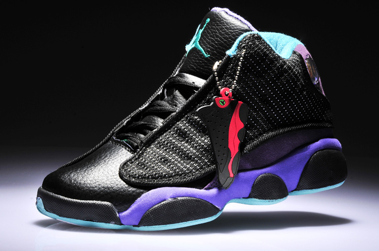 Air Jordan 13 Women Shoes Black/Violet Online